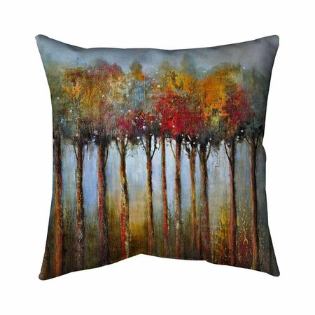 FONDO 26 x 26 in. Colorful Leaves Trees-Double Sided Print Indoor Pillow FO2780848
